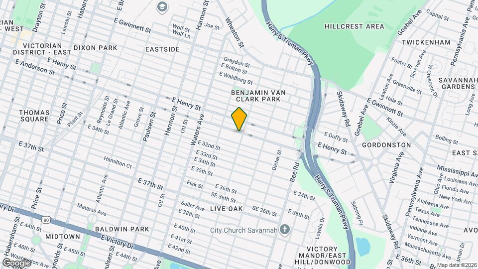 1237 E Anderson St Mapa y Detalles de la Ubicación