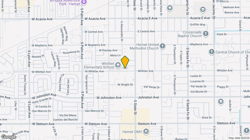 230 W Whittier Ave Mapa y Detalles de la Ubicación