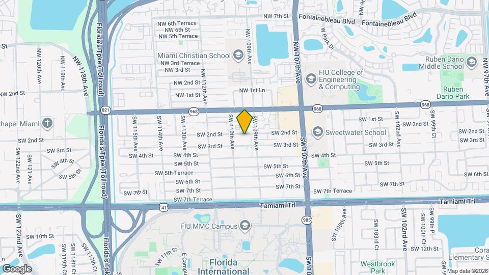 10928 SW 2nd St Map and Location Details