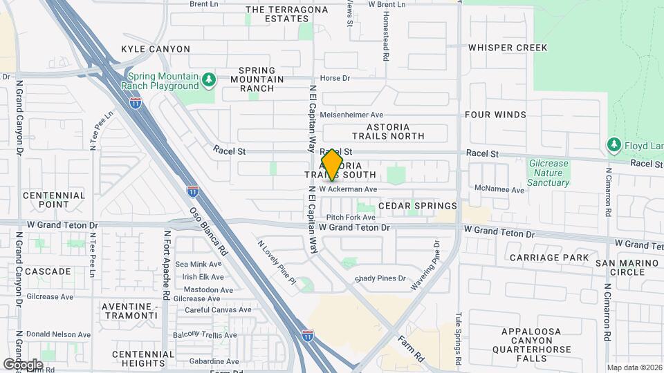 8725 Radiant Ruby Ave Map and Location Details