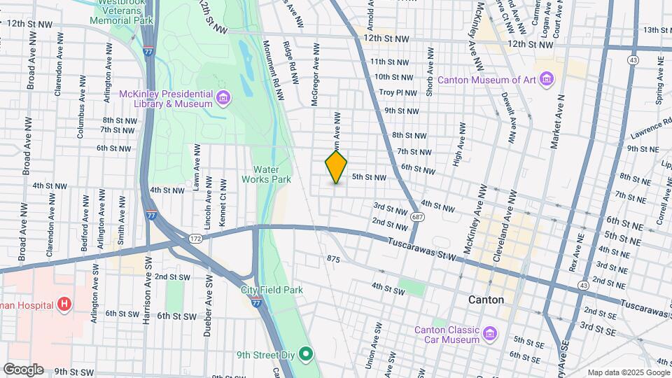 412 Brown Ave NW Map and Location Details