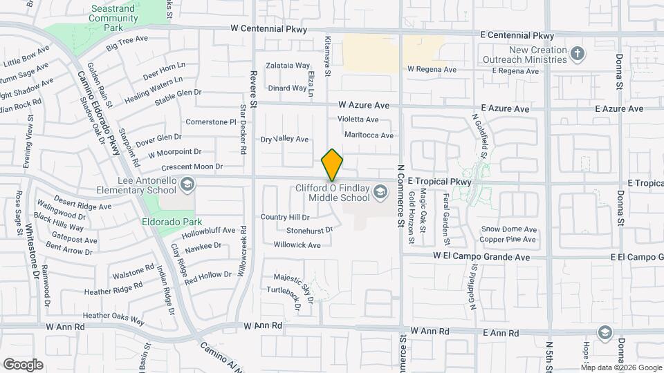 5936 Crestmont Dr Mapa y Detalles de la Ubicación