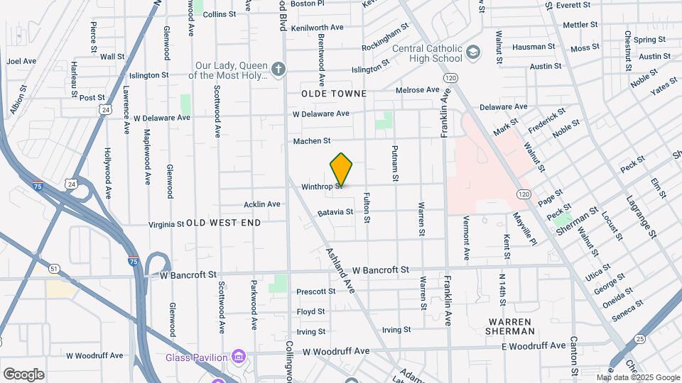 339 Winthrop St Map and Location Details
