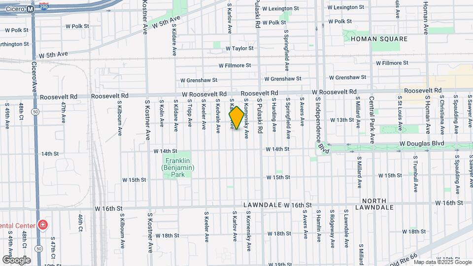 1321 S Karlov Ave Map and Location Details
