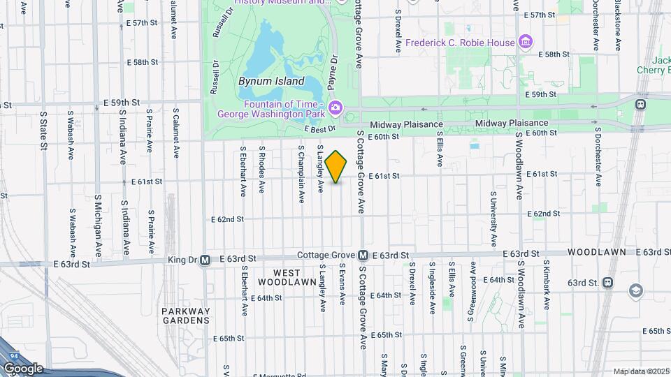 6116 S Evans Ave, Unit Terrace Level Map and Location Details