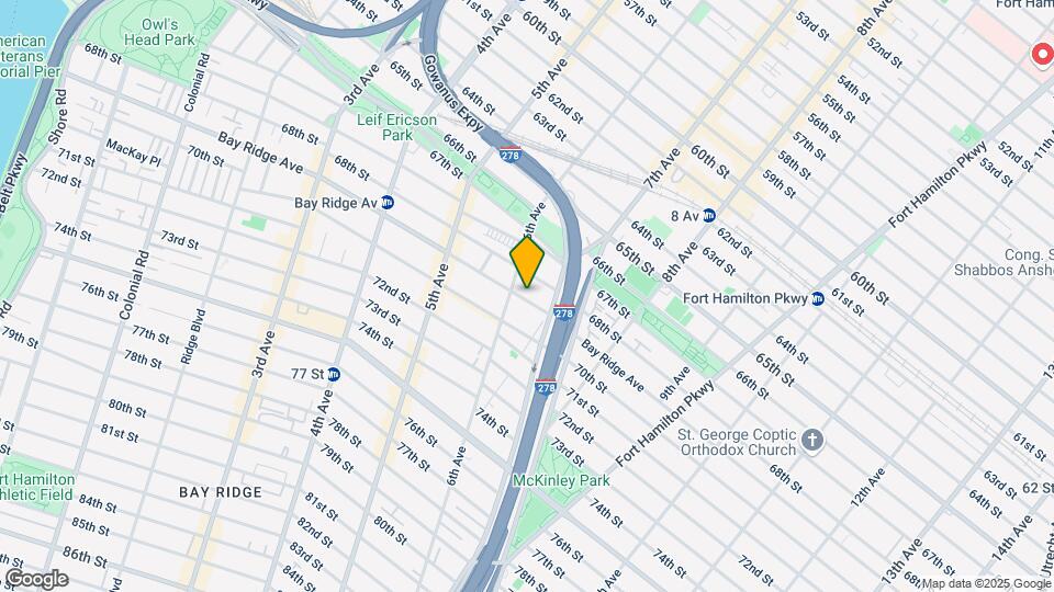 619 Bay Ridge Ave 2R Map and Location Details