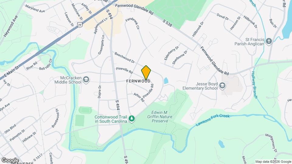 224 Pineville Rd Map and Location Details