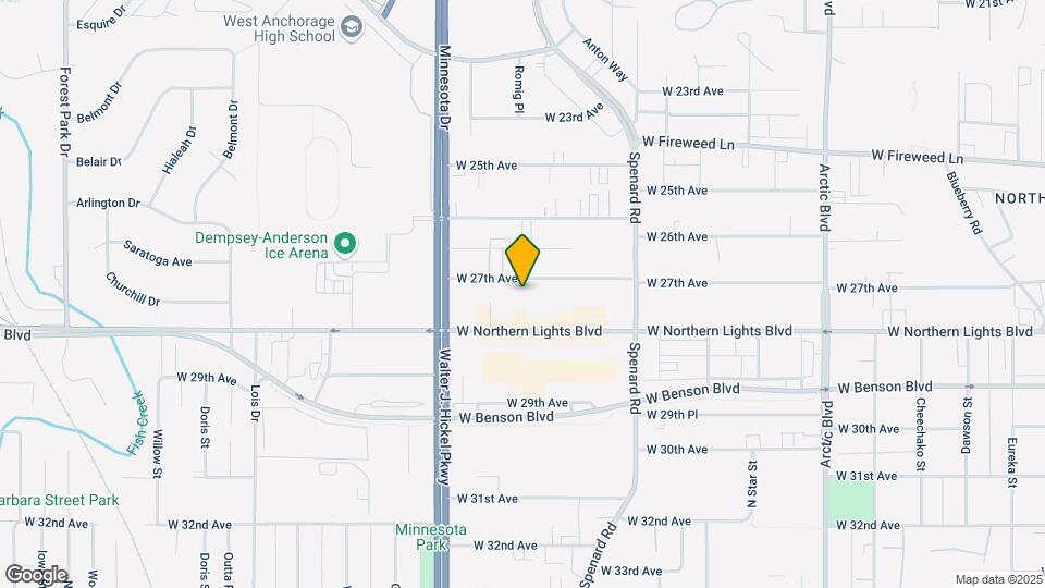 1402 W 27th Ave Map and Location Details