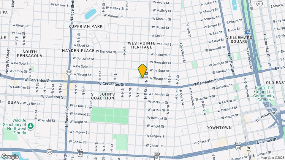 1105 W Strong St Mapa y Detalles de la Ubicación