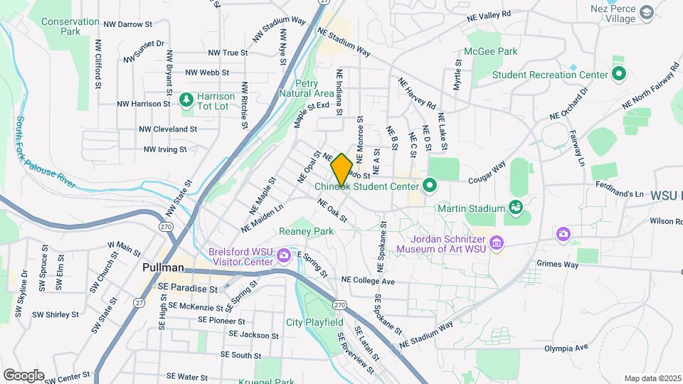 635 NE Campus St Map and Location Details