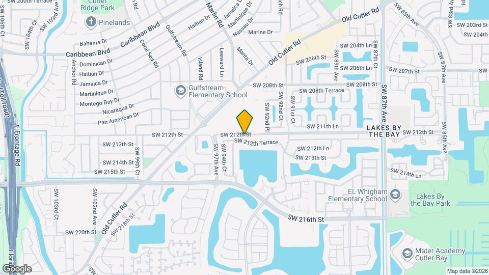 9377 SW 212th Terrace Mapa y Detalles de la Ubicación