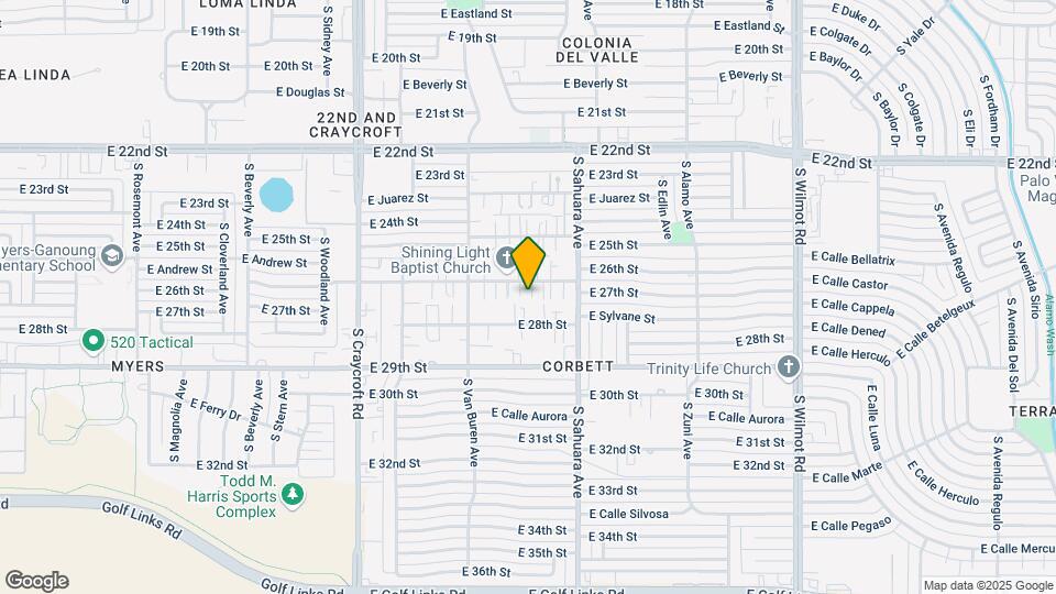 5804 E 26th St Map and Location Details