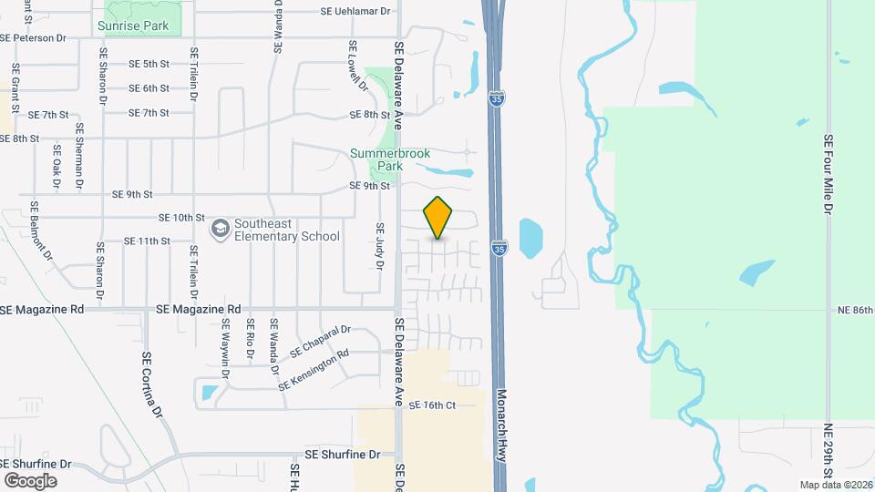 1208 SE Birch Ln Map and Location Details