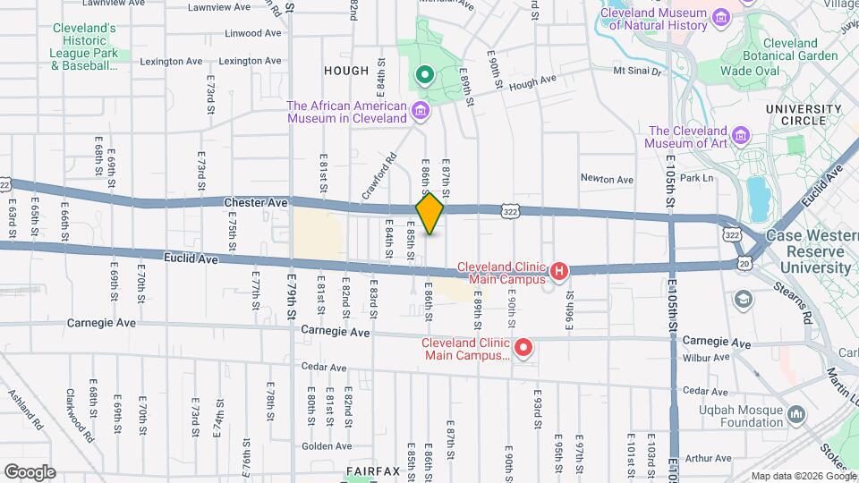 1925 E 86th St Map and Location Details