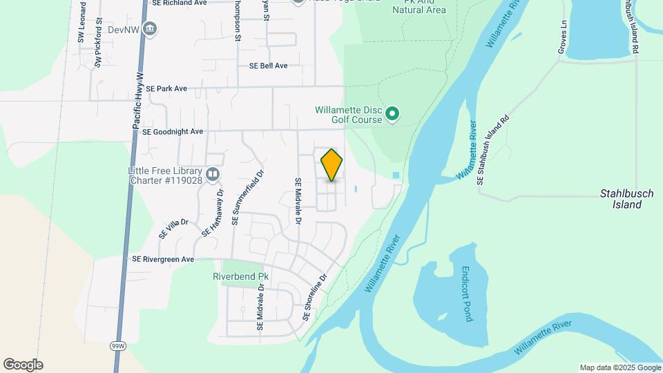 3116 SE Everglade St Map and Location Details