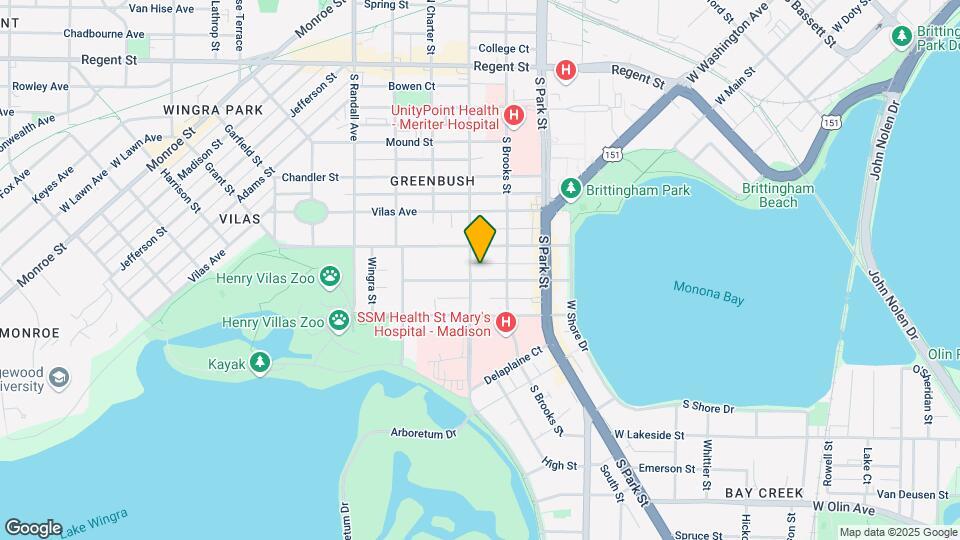 1030-1036 Emerald St Map and Location Details