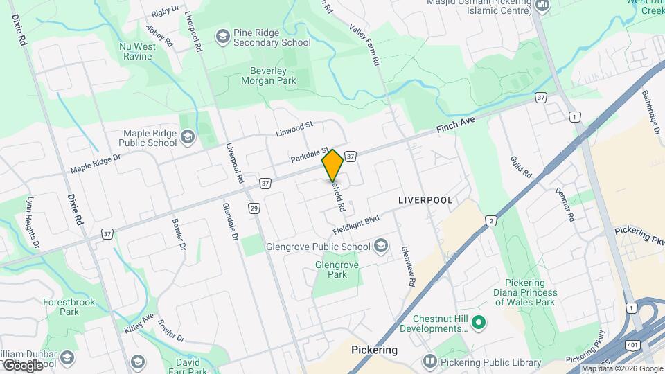 1402 Everton St Map and Location Details