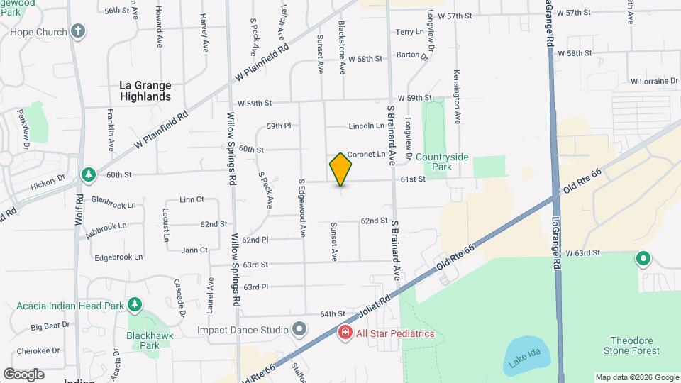 1009 61st St Map and Location Details