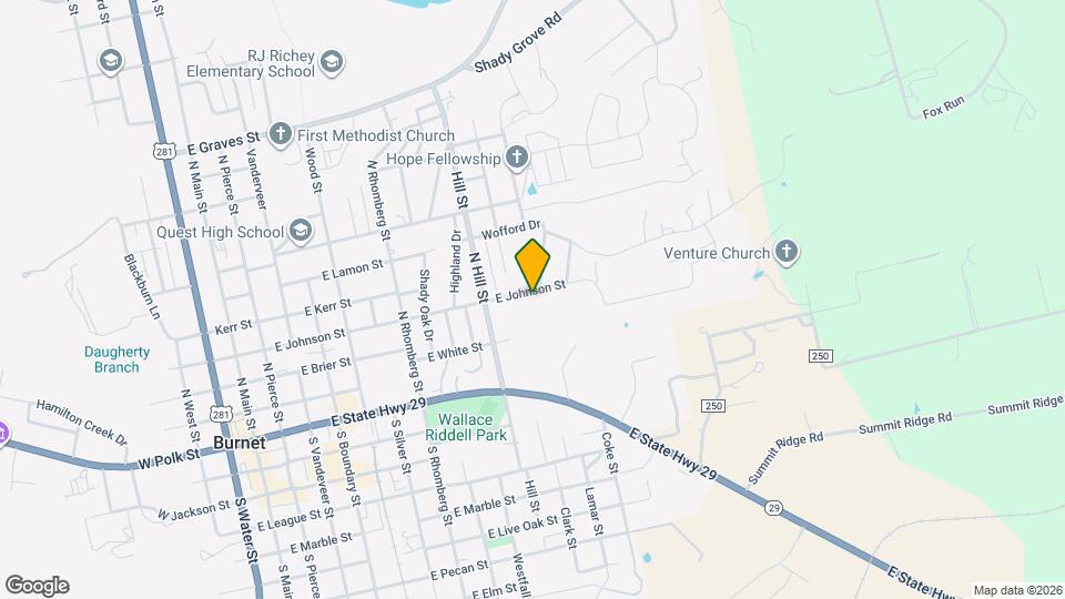 1101 E Johnson St Map and Location Details