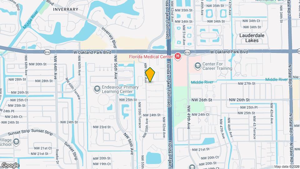 5515 NW 27th St Map and Location Details