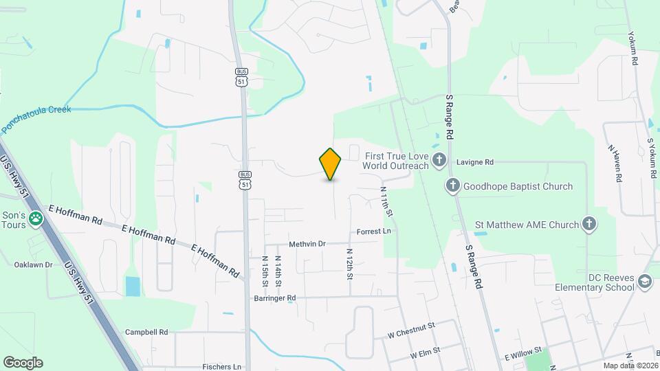 136 Southgate Dr Mapa y Detalles de la Ubicación