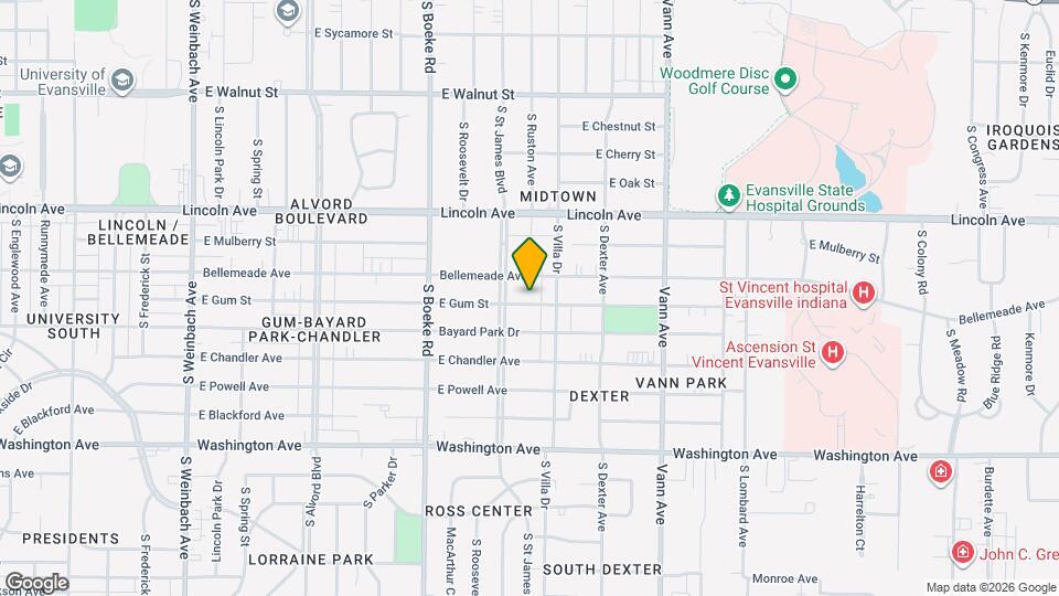 2614 E Gum St Map and Location Details