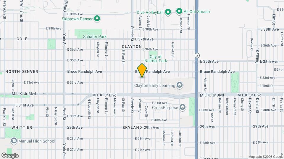 3316 Adams St Map and Location Details