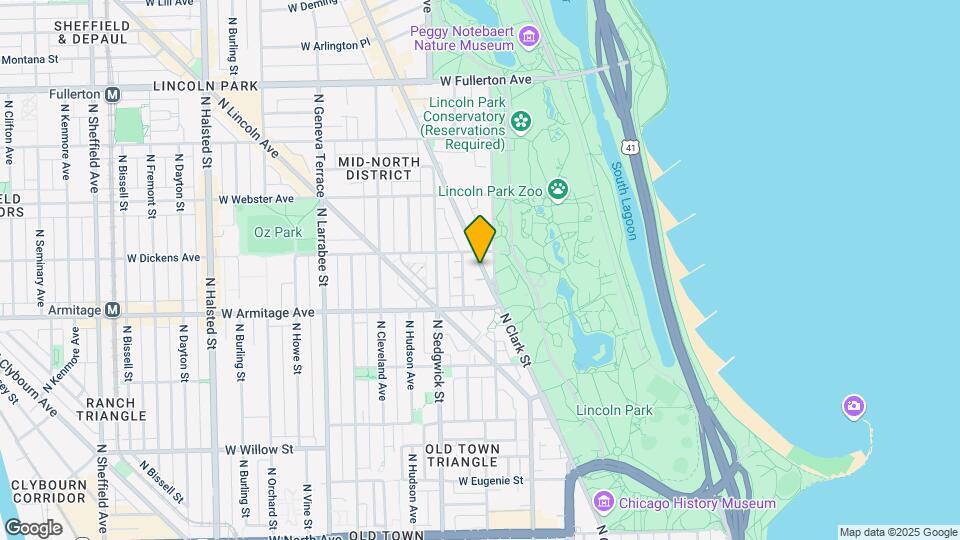 2058 N Clark St, Unit 408 Mapa y Detalles de la Ubicación