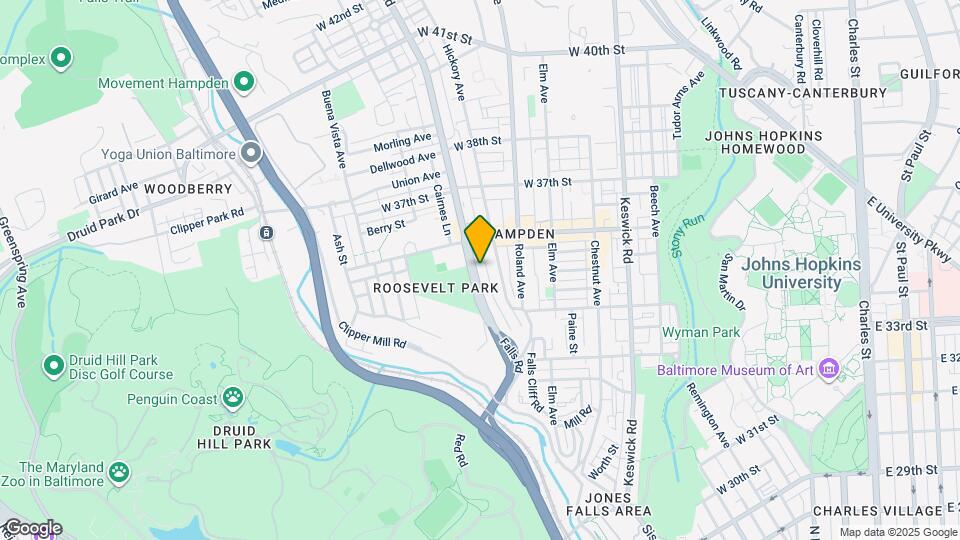 3503 Falls Rd Map and Location Details