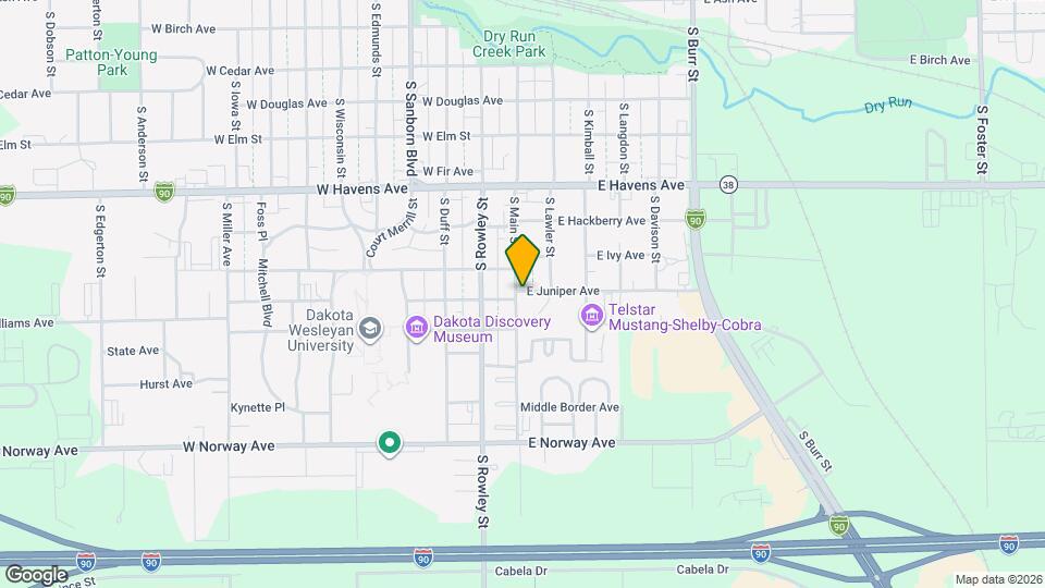 109 E Juniper Ave Map and Location Details