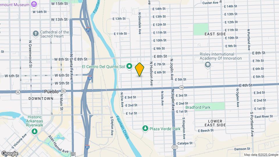 727 E 5th St Map and Location Details