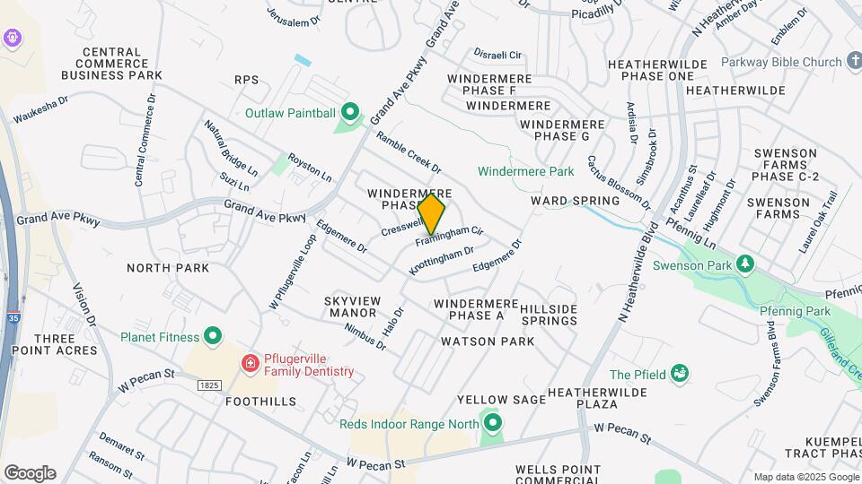 16407 Framingham Cir Map and Location Details
