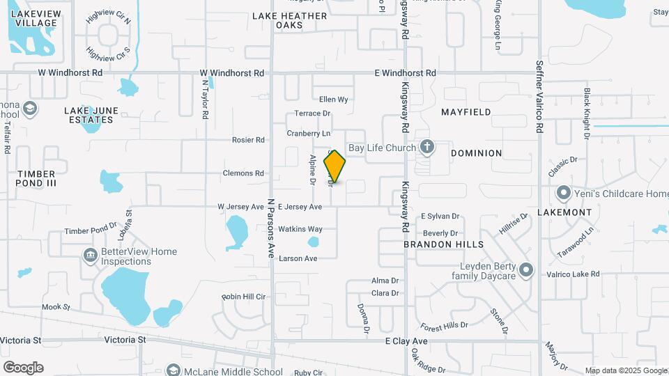 909 Skyview Dr Map and Location Details