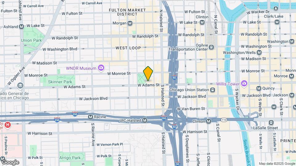 850 W Adams St Map and Location Details