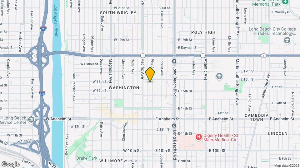 1565 Pine Ave Mapa y Detalles de la Ubicación