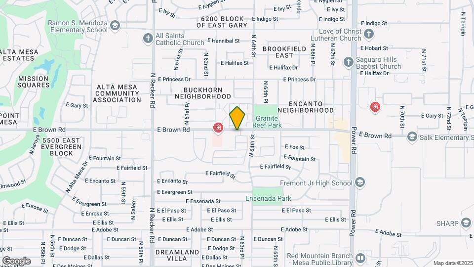 6335 E Brown Rd Map and Location Details