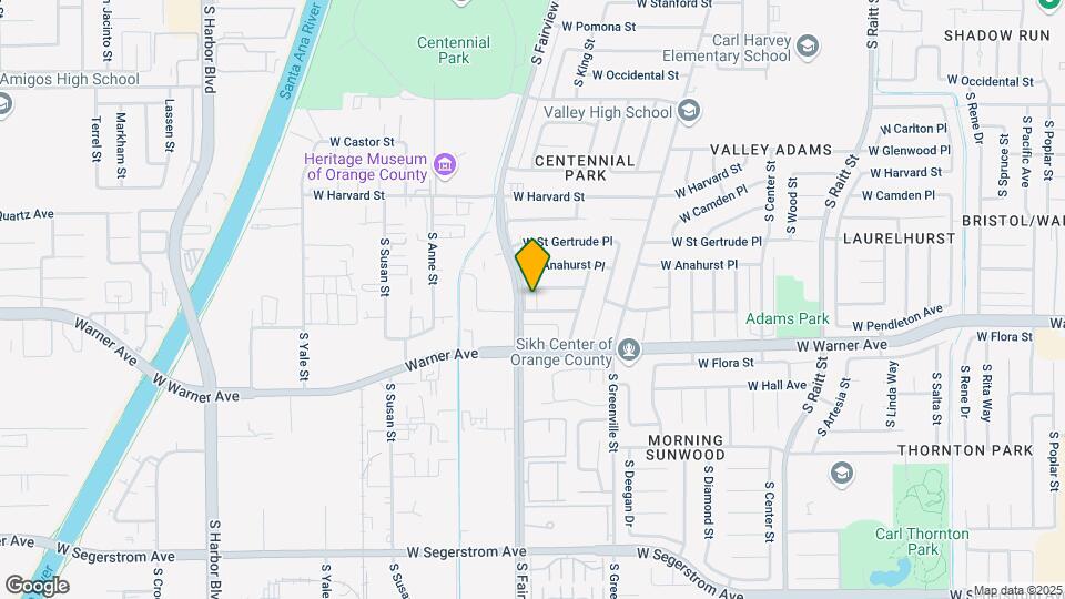 2211 S Fairview St Map and Location Details