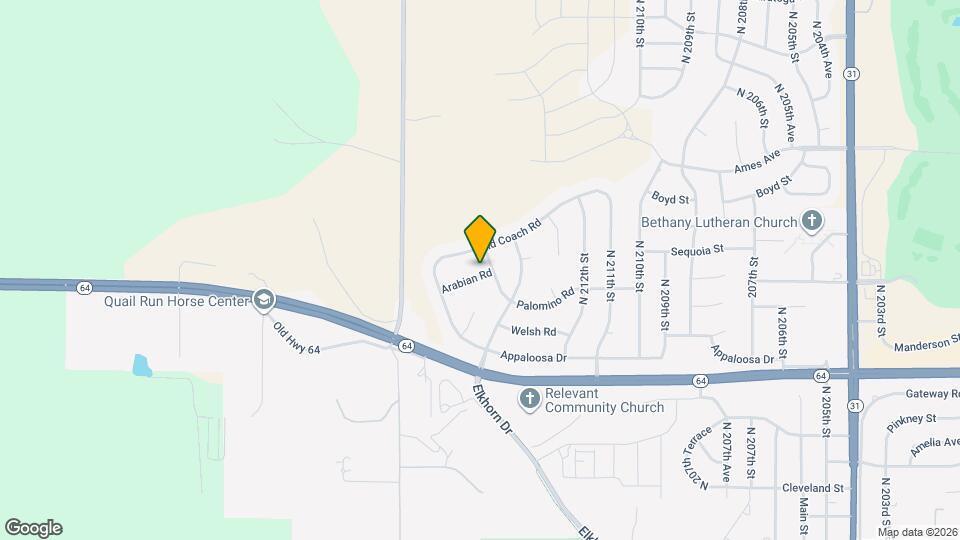 21504 Arabian Rd Map and Location Details