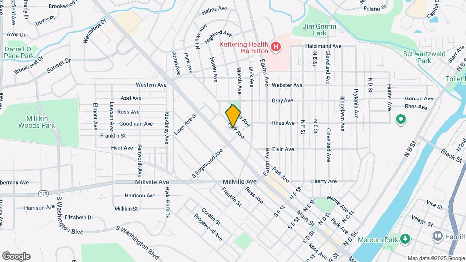 909 Park Ave Map and Location Details