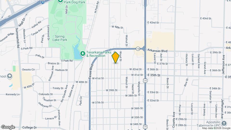 4210 Olive St Map and Location Details