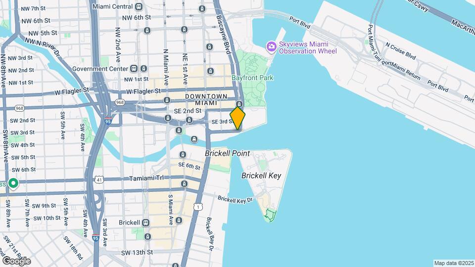 300 Biscayne Boulevard Way, Unit 2906W Map and Location Details