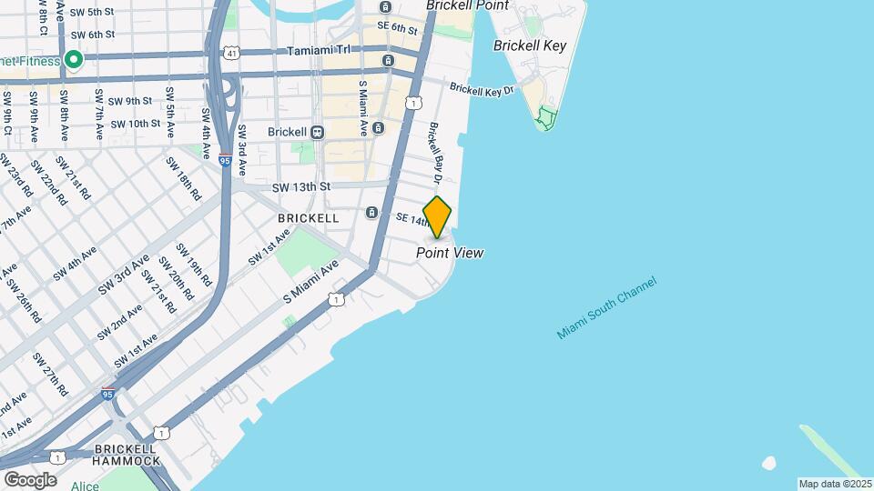 1408 Brickell Bay Dr Map and Location Details