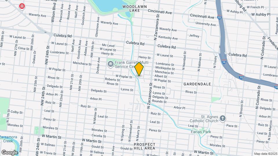 1 N Elmendorf St Map and Location Details