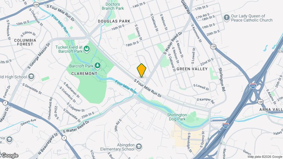 4091 S Four Mile Run Dr, Unit 401 Mapa y Detalles de la Ubicación