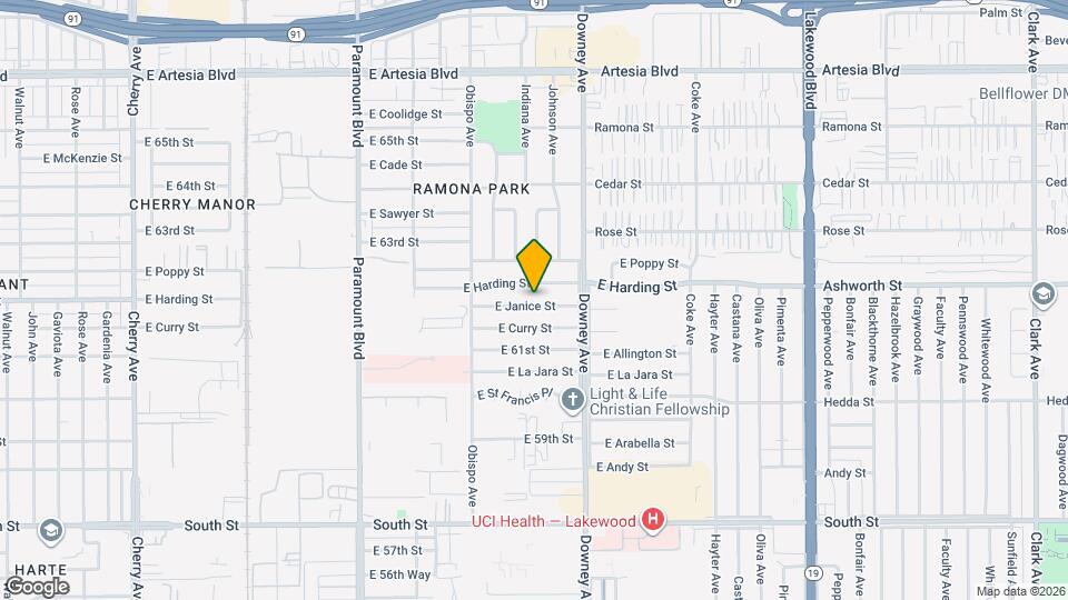 3421 E Janice St Map and Location Details