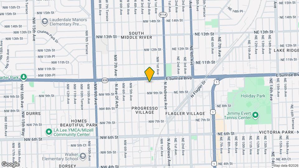 935 NW 2nd Ave Map and Location Details