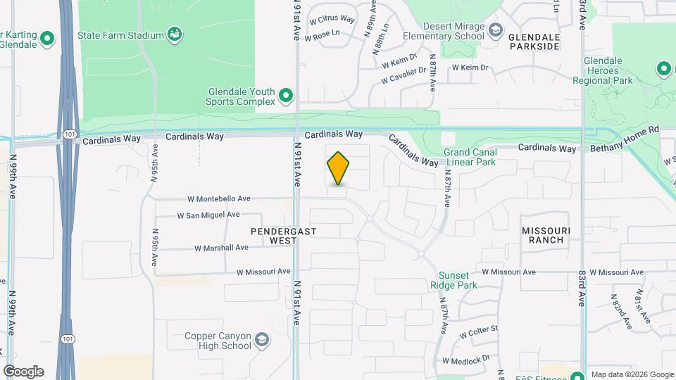 8955 W Solano Dr Map and Location Details