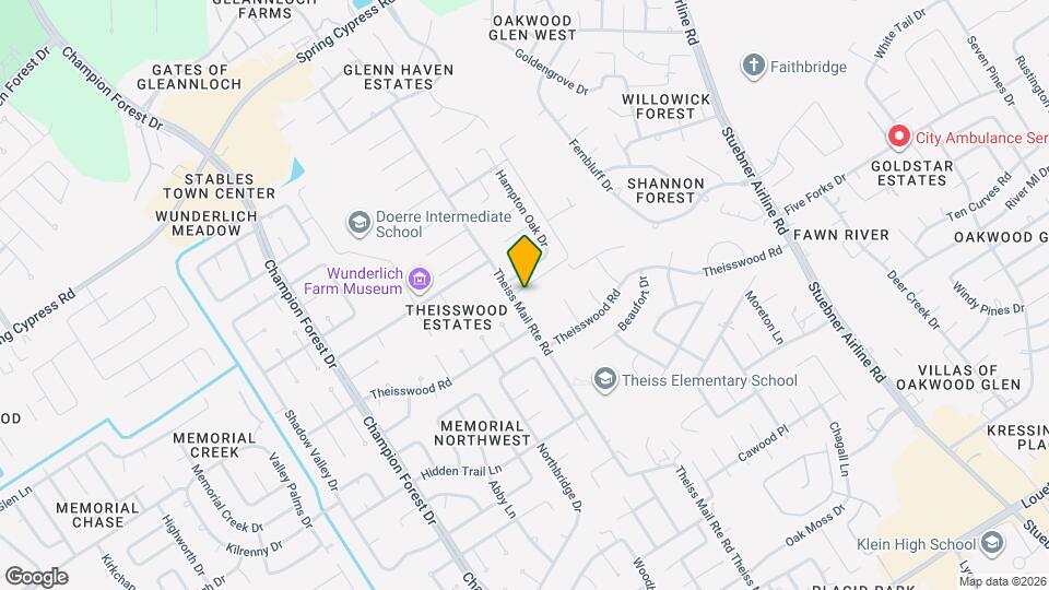 17814 Theiss Mail Rte Rd Map and Location Details