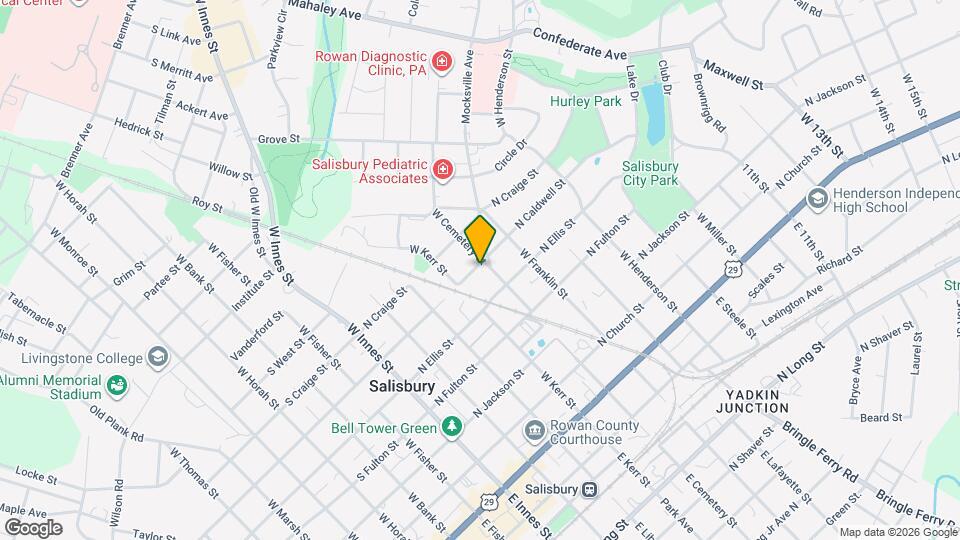 427 N Caldwell St Map and Location Details