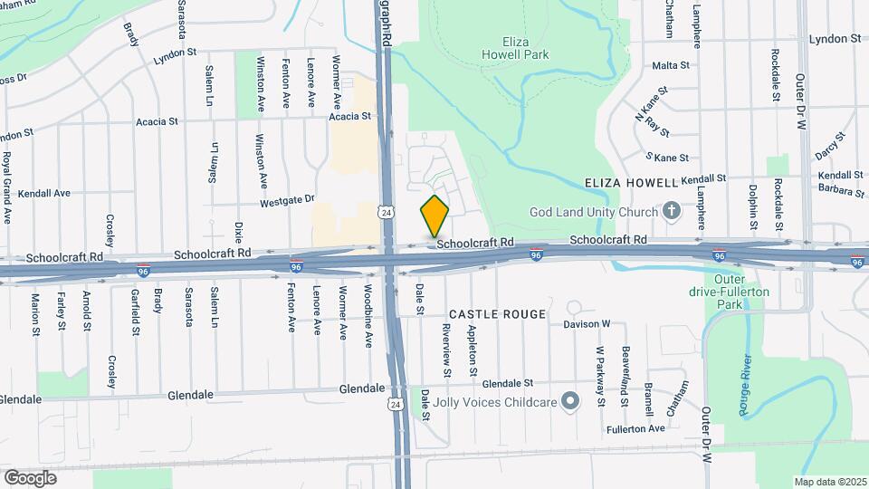 23850 Schoolcraft Rd Map and Location Details